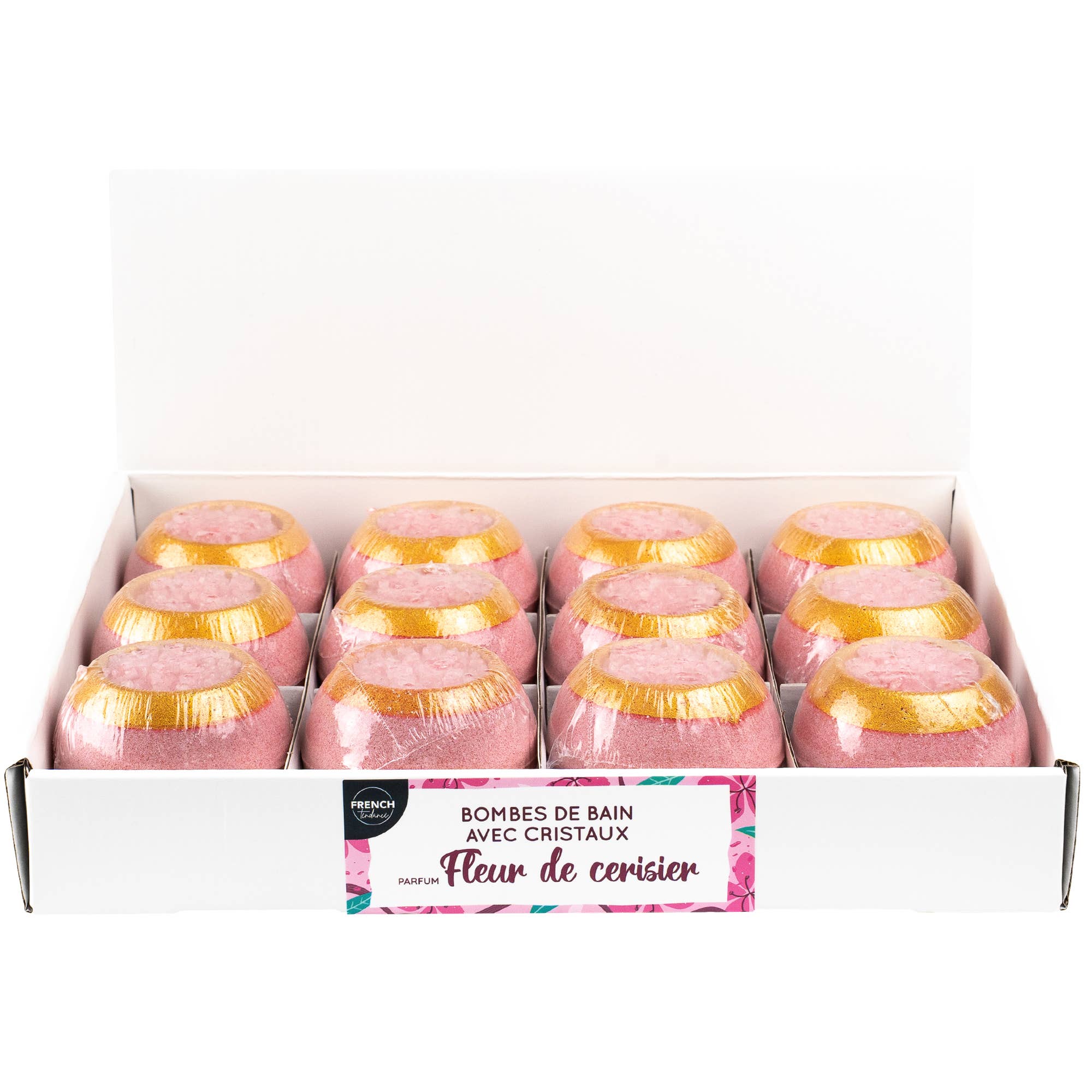 FRENCH TENDANCE - Vendita all'ingrosso Bombe/polveri da bagno - Bomba da bagno con sali da bagno - profumo Fleur de Ceri2