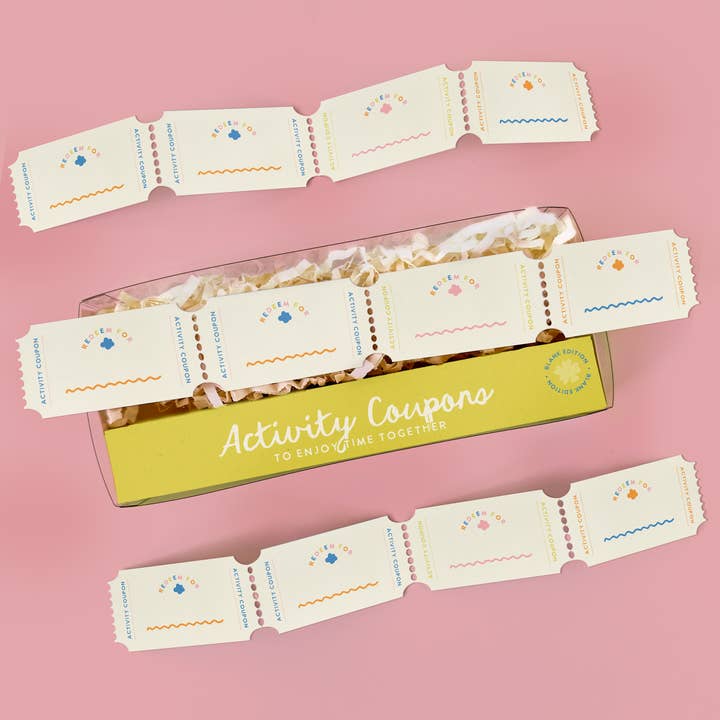 B515 - Customizable Activity Coupons - Blank for wholesale by Curated for You Gifts
