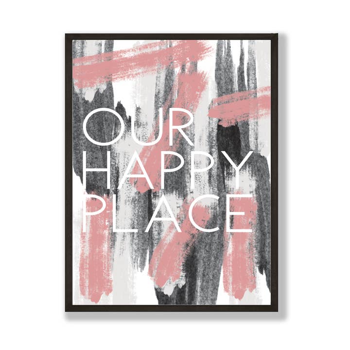 Our Happy Place Abstrait pour la vente par Word Up Creative
