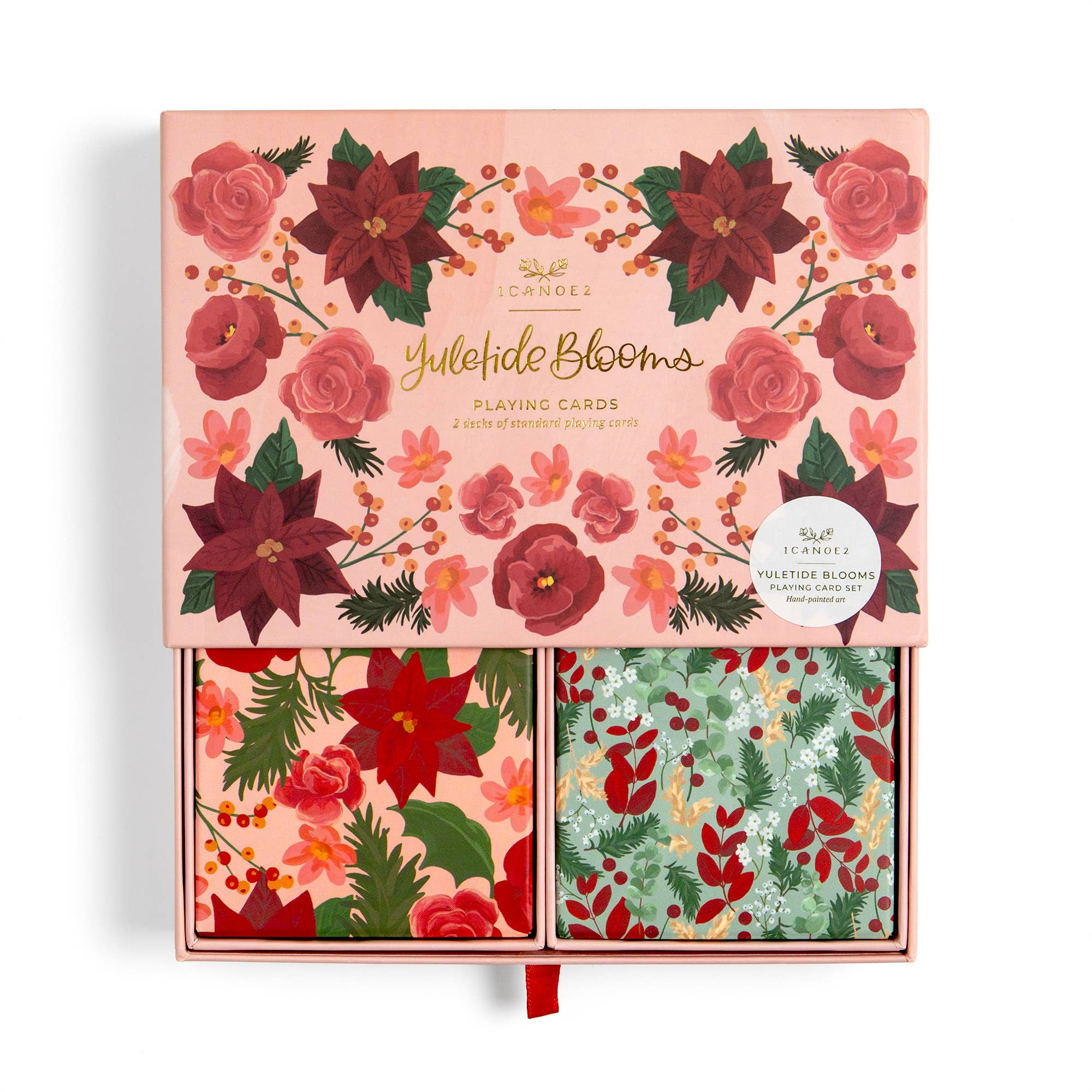 1canoe2 | One Canoe Two Paper Co. - Wholesale Playing Cards - Yuletide Blooms Holiday Set of 2 Playing Cards Decks1