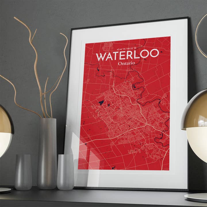 OurPoster.com - Wholesale Poster - Waterloo City Map Poster30