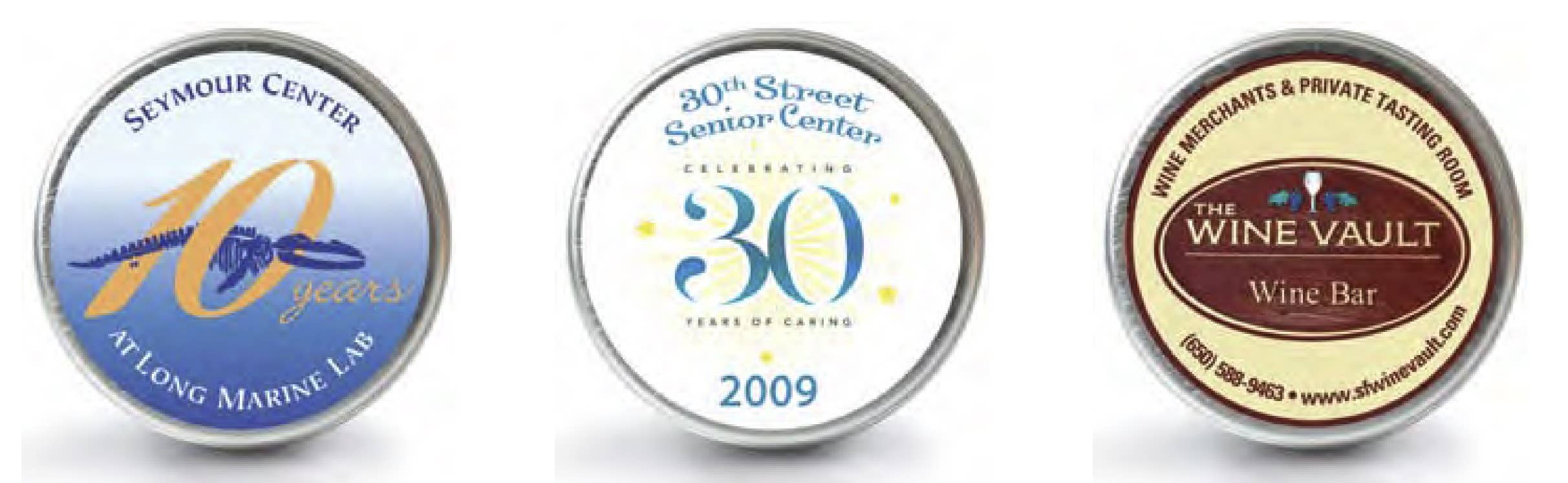 The San Francisco Chocolate Factory - Wholesale Chocolate Box - Custom-labeled 1oz Chocolate-filled Tin (960 Tins @ $3.50)0