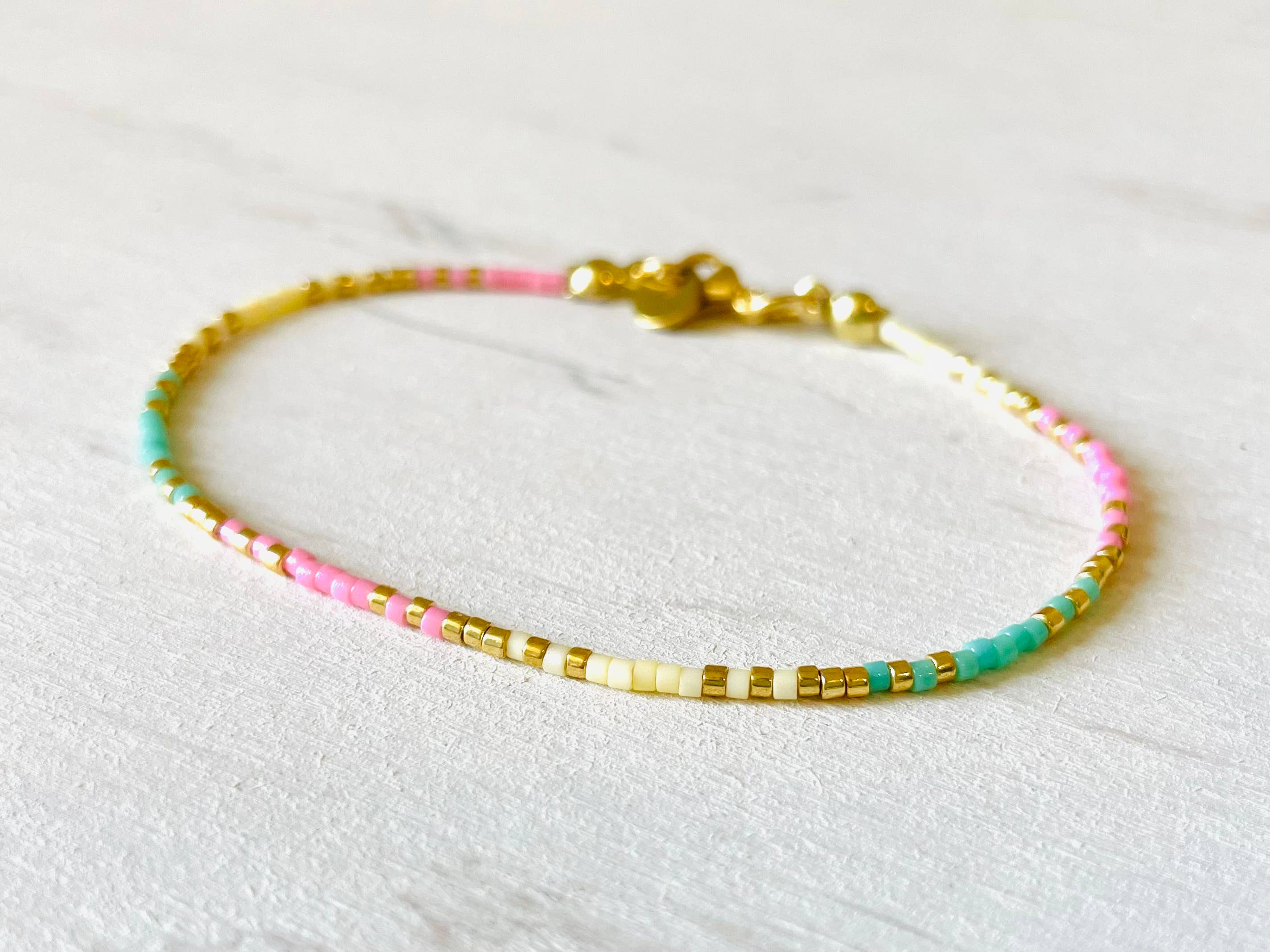 Atelline - Wholesale Beaded Bracelet - Stainless steel women's bracelets, bead bracelets N0151