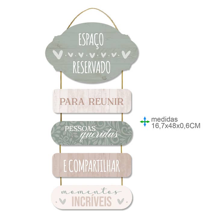 Plaque Murale MDF 16,7x48x0,6cm (6unités) pour la vente par Esoterica Arte