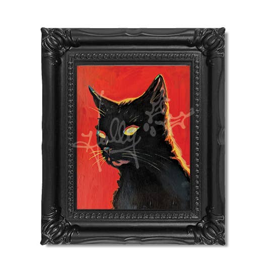 "9 Lives No. 7" Mini Masterpiece Framed Print for wholesale by Holly Bones