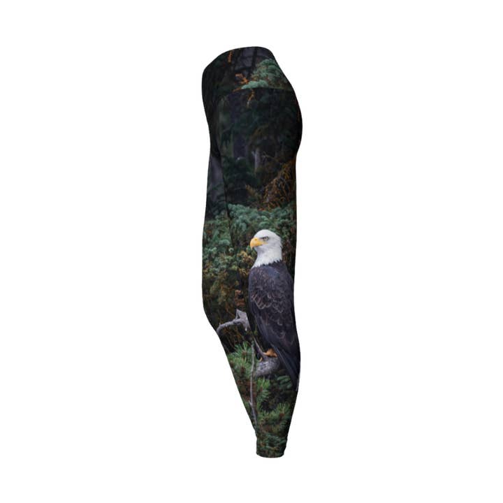 „Sentinel“ Bald Eagle Yoga Leggings for engroshandel hos Back to Nature Apparel