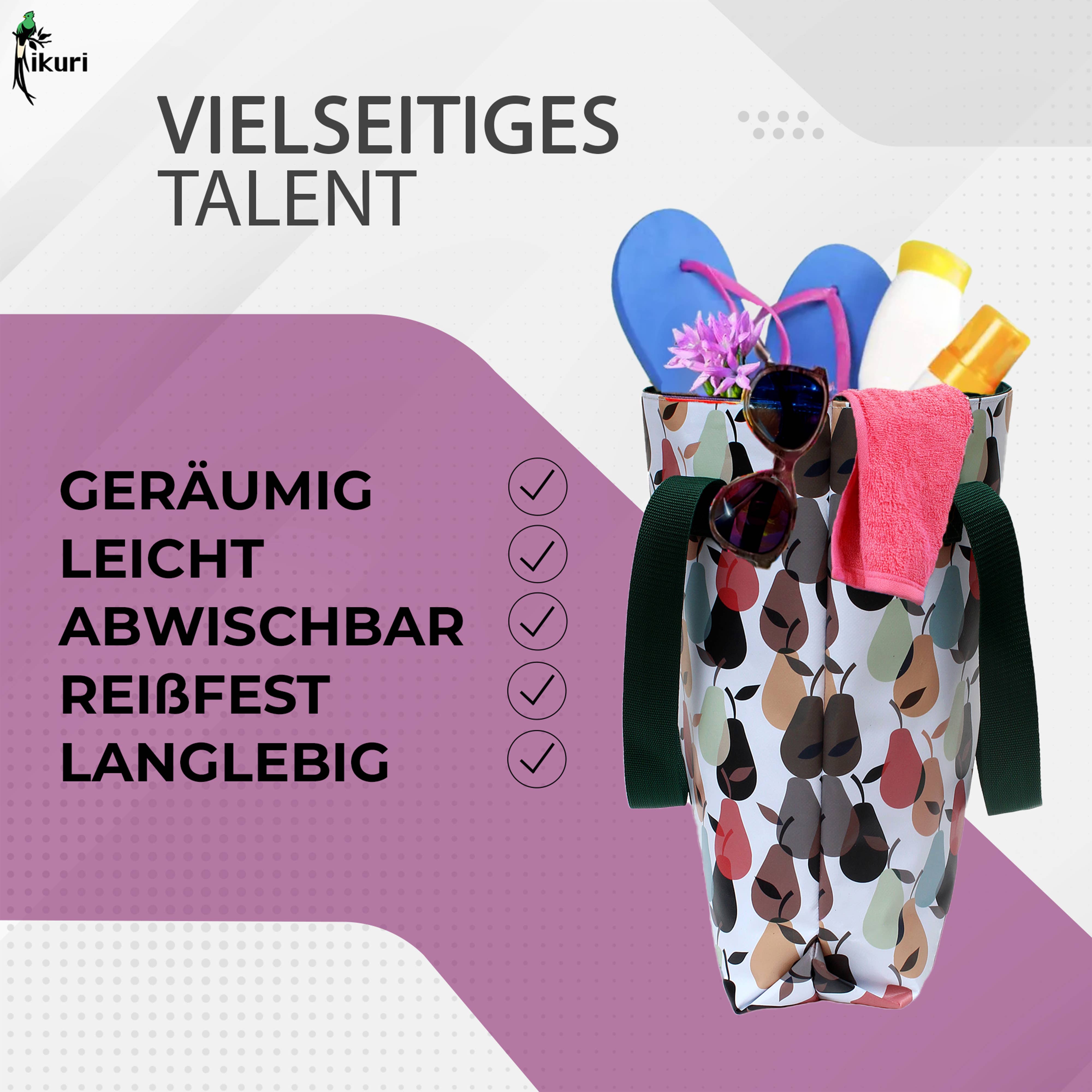 Ikuri – Engroshandel Indkøbspose/indkøbstaske – Shopper taske af presenning - Tote bag Peras2