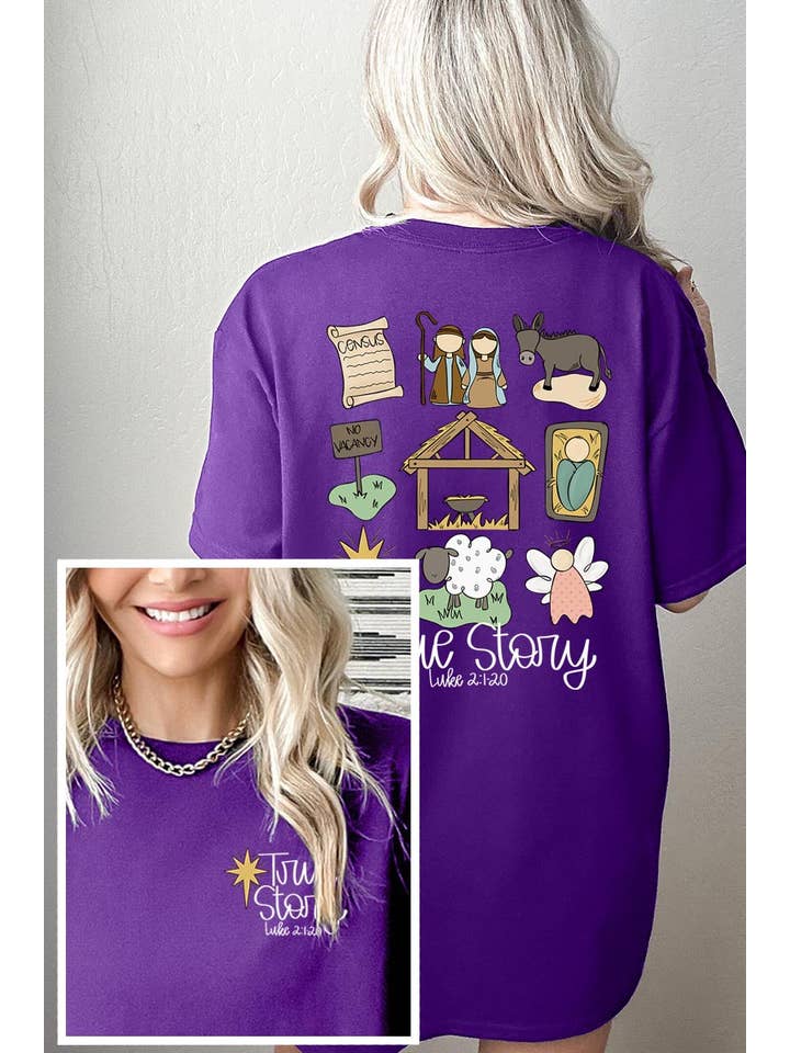 COLORBEAR - Wholesale T-Shirt (Graphic) - Unisex - TRUE STORY NATIVITY HEAVY COTTON TEE9