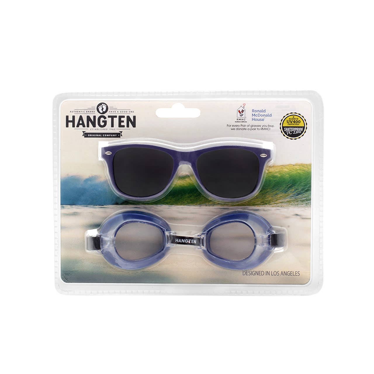 Shark Eyes, Inc - Wholesale Sunglasses – kids - Kids Sunglasses with Goggles Combo Pack Hang Ten Summer Sun
