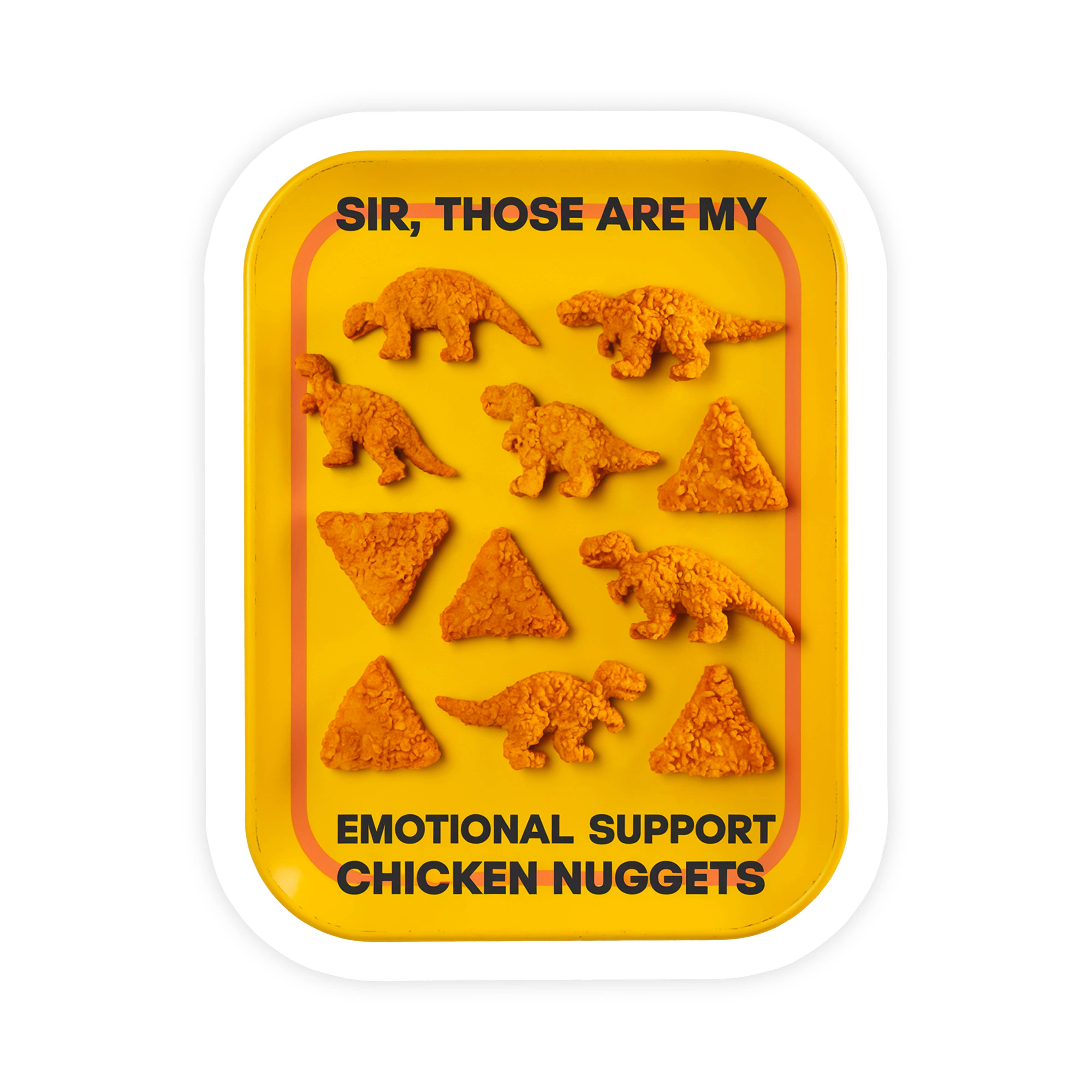 Sticker Bull - Wholesale Sticker - Emotional Support Chicken Nuggets Funny Meme Vinyl Sticker