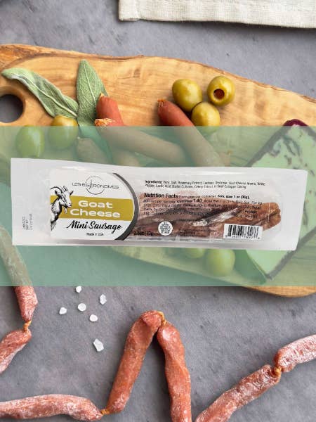 Les Bistronomes · Mini dried sausage, goat cheese for wholesale by French Feast