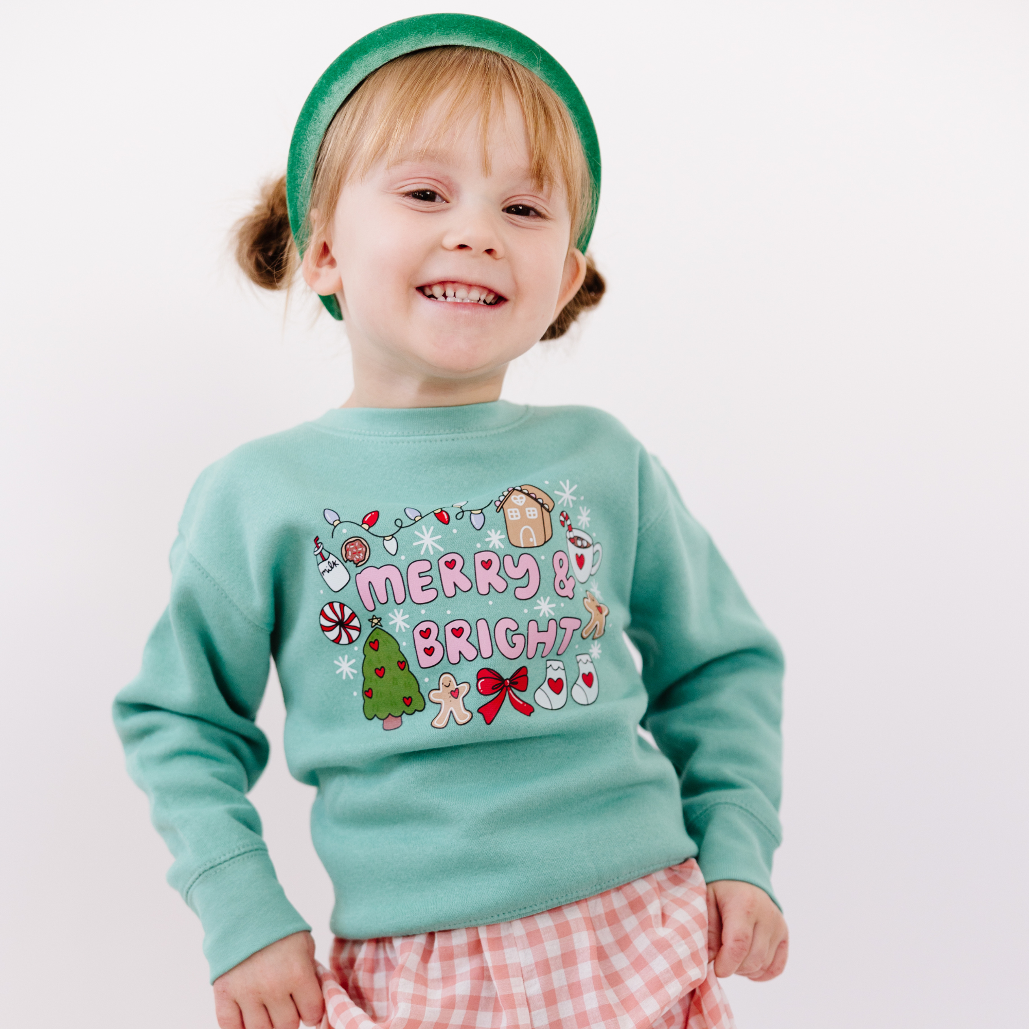 Benny & Ray Apparel - Vente Sweat-shirt – enfant - Chandail à capuchon de Noël Merry and Bright pour enfants   5