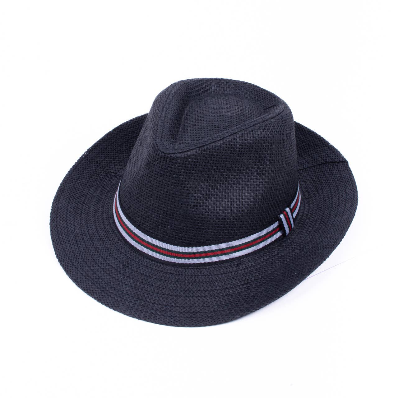 Selini New York - Wholesale Fedora - Men's - Men's Tri-Color Banded Wide Brim Fashion Fedora Hat-FSS171285