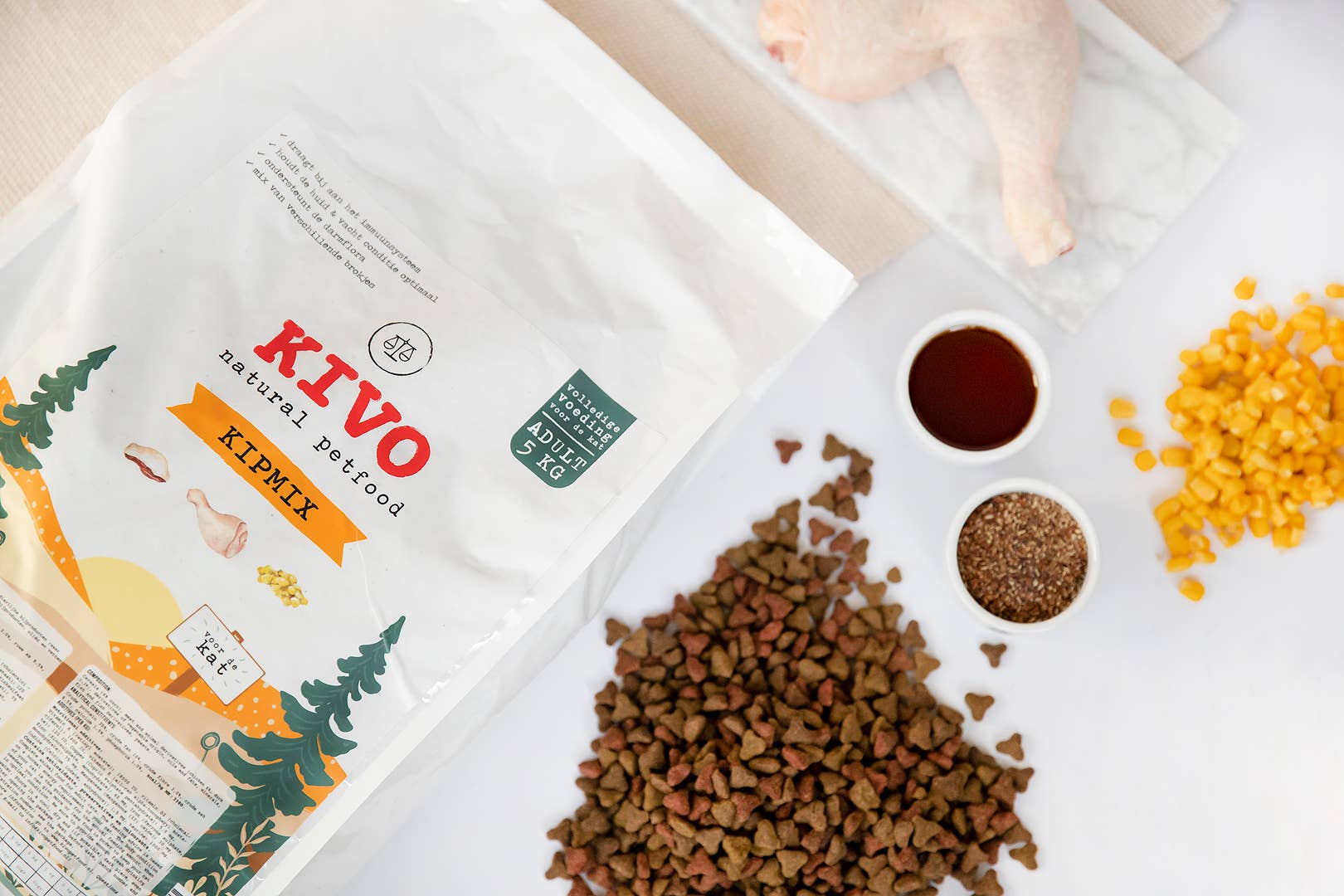 Kivo Petfood – wholesale Husdjursfoder – Katt – Chicken Mix 5 kg – för kräsna katter1