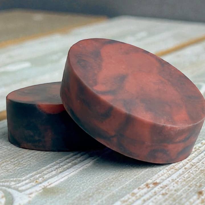 Charcoal & Clay Spa Bar (Black Currant & Garden Mint) for wholesale by Mountain Goat Soap Company