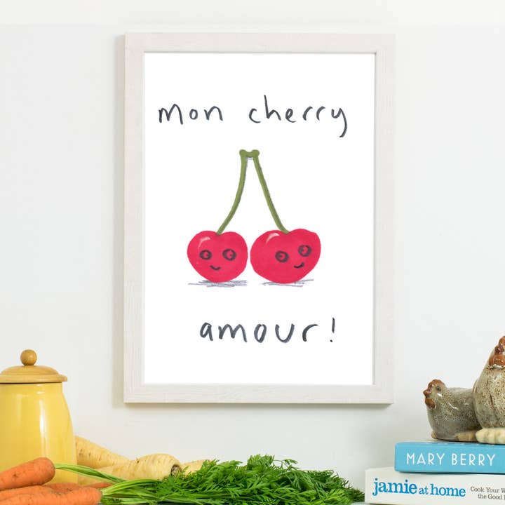 Impresión de Mon Cherry Amour para venta al por mayor de Jo Clark Design