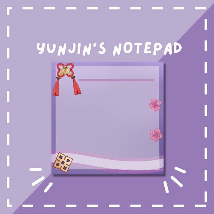 Yunjin Notepad - Genshin Impact Series for wholesale by Studio Ayu