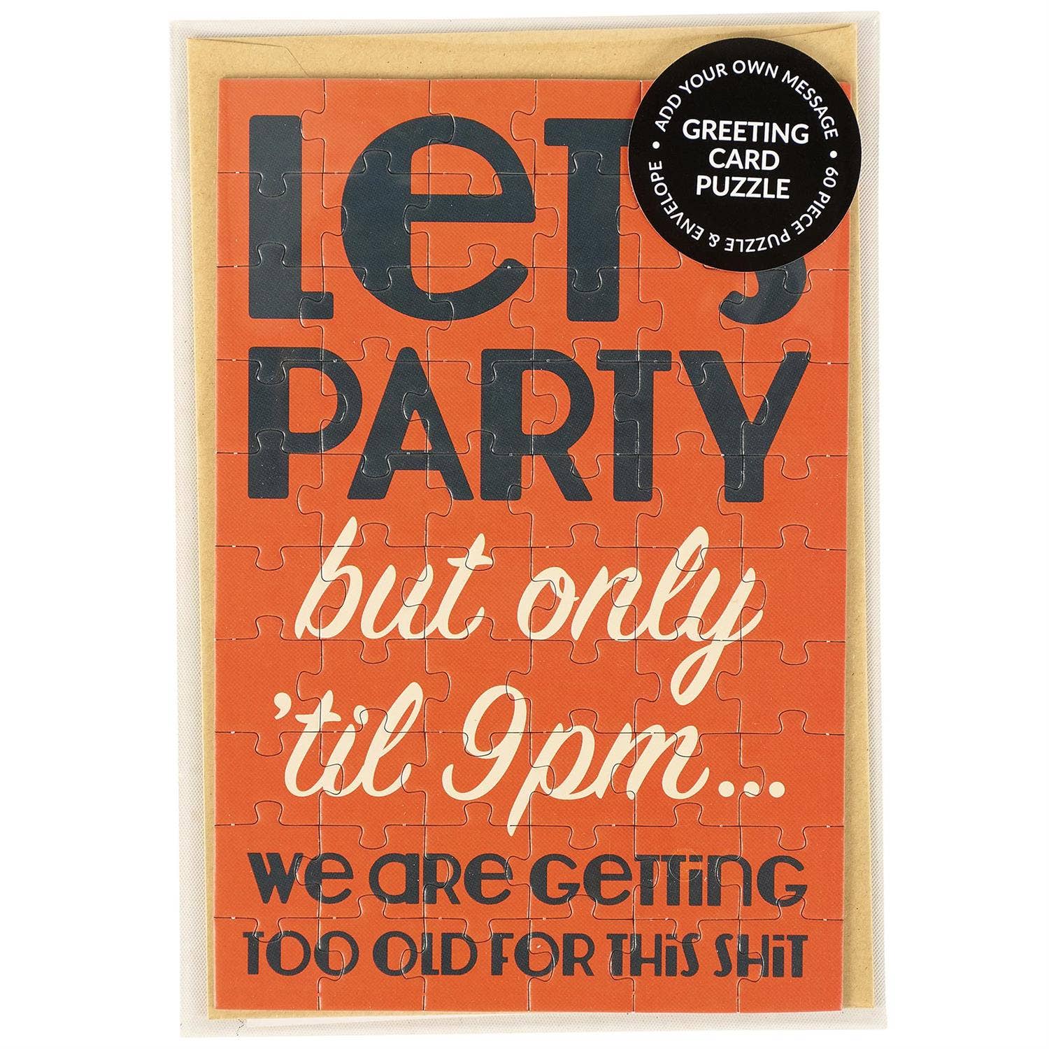 Questionables - Wholesale Everyday Greeting Card - Let's Party Puzzle Card2