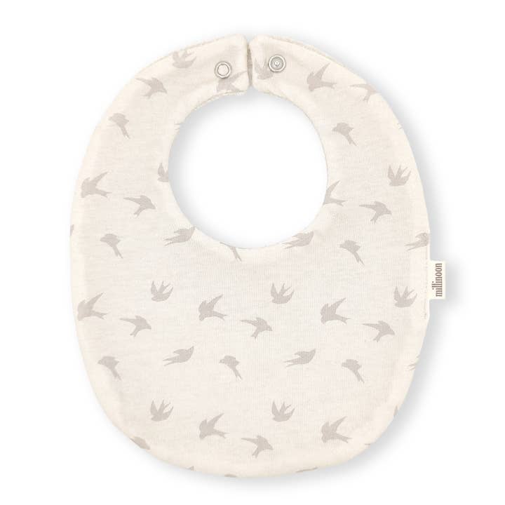 Bavoir maille de coton bio Hirondelle pour la vente par Millinoon