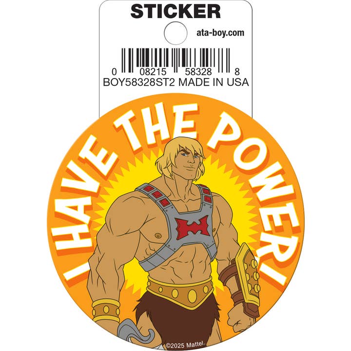 Masters of The Universe He-Man Power Die Cut Sticker for wholesale by Ata-Boy