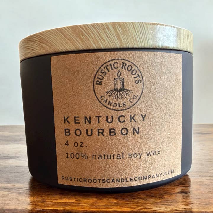 Rustic Roots Candle Co. – Engroshandel Glaslys – Kentucky Bourbon0