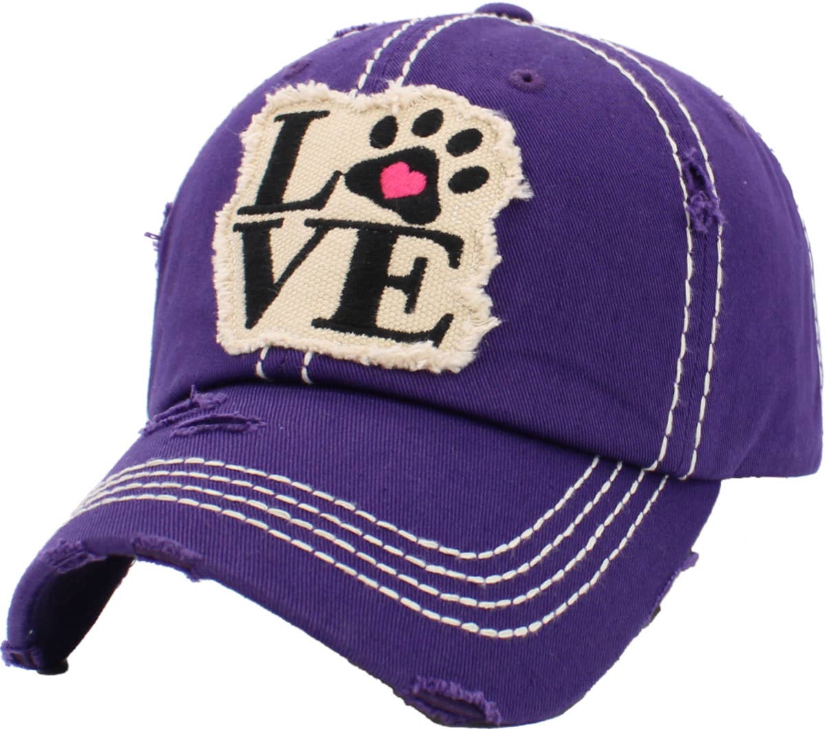 KBETHOS - Wholesale Baseball Cap - Women's - Paw Love Vintage Ballcap3