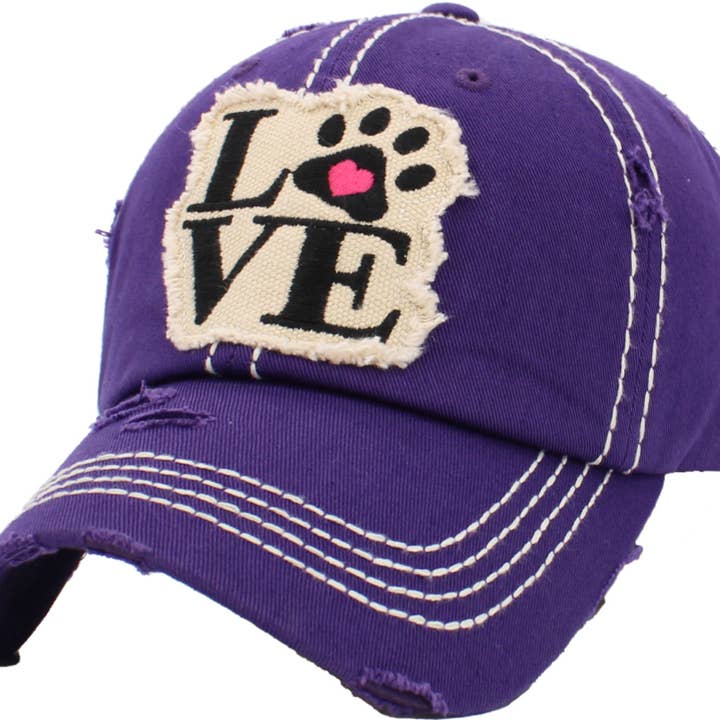 KBETHOS - Wholesale Baseball Cap - Women's - Paw Love Vintage Ballcap3