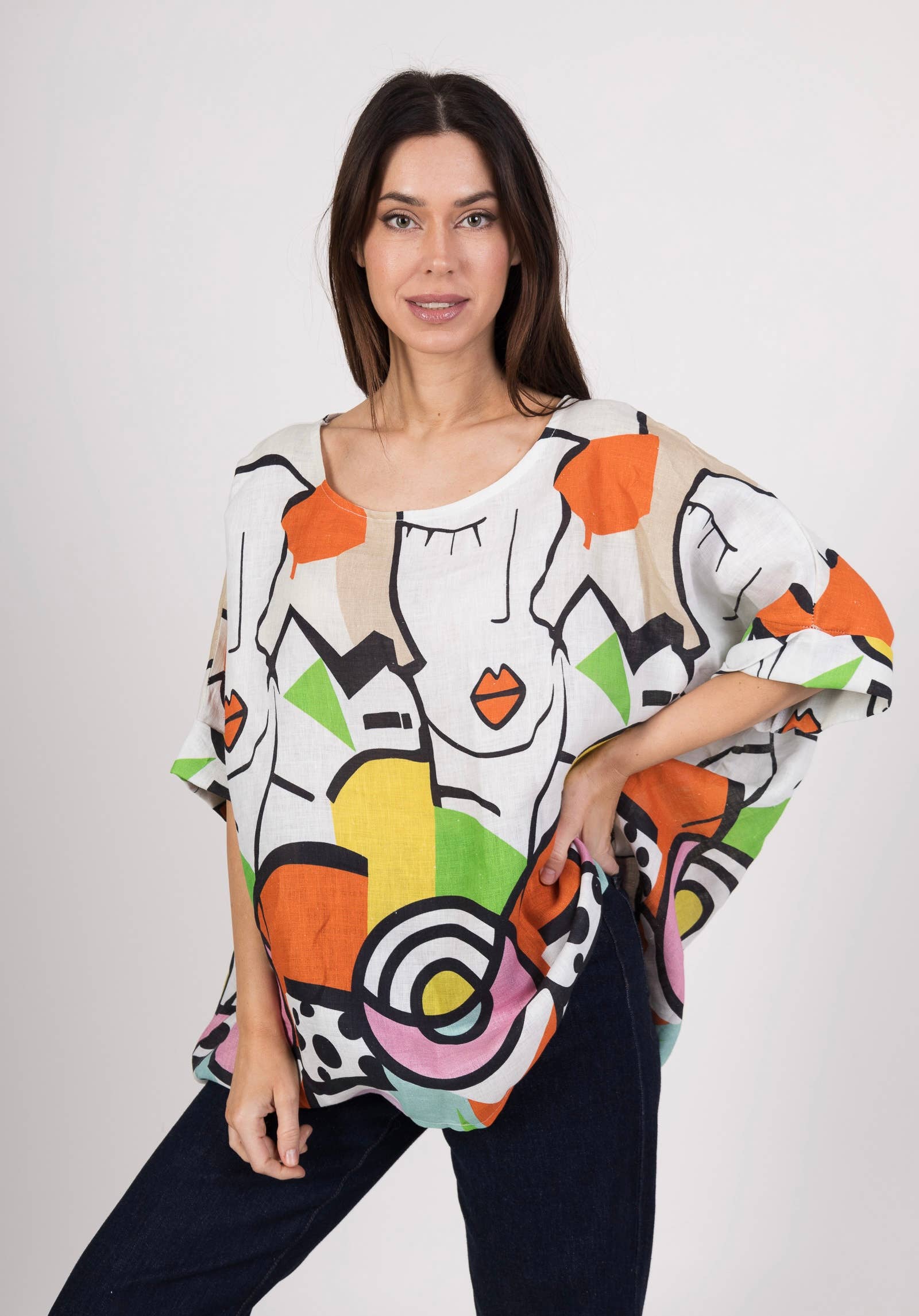 LINEN & COTTON HOUSE - Vente Tunique – femme - TUNIC IN LINEN LALA 59380