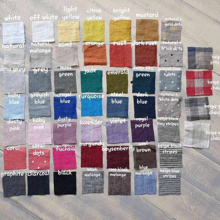 The Raw Linen - Wholesale Dinner & cloth napkin - Linen napkins set, off white beige yellow blue black dusty3