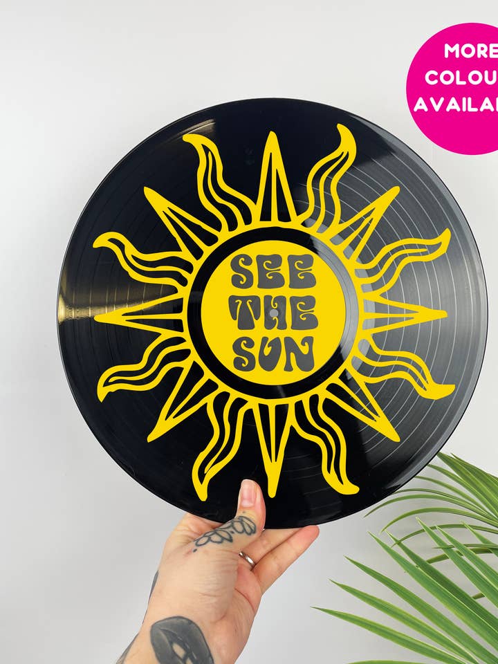 Sun psykedelisk 70's 12" LP vinyl rekord forskellige farver for engroshandel hos Buba Goods