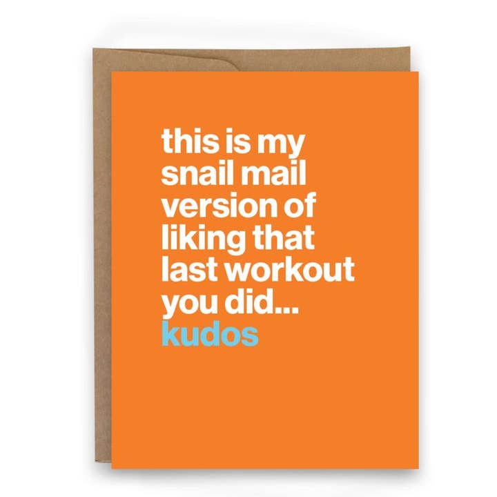 Kudos - Card for wholesale by sweaty ponytales