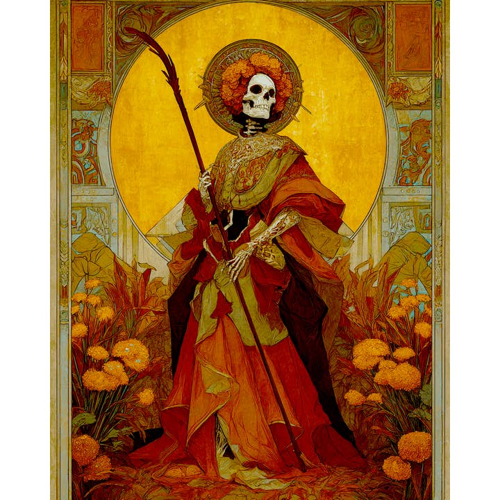 Noble Don Diego Día de Muertos Art Print - 8"x10" Artwork and other Purchase Wholesale fosforos. Free Returns & Net 60 Terms on Faire trending on Faire.
