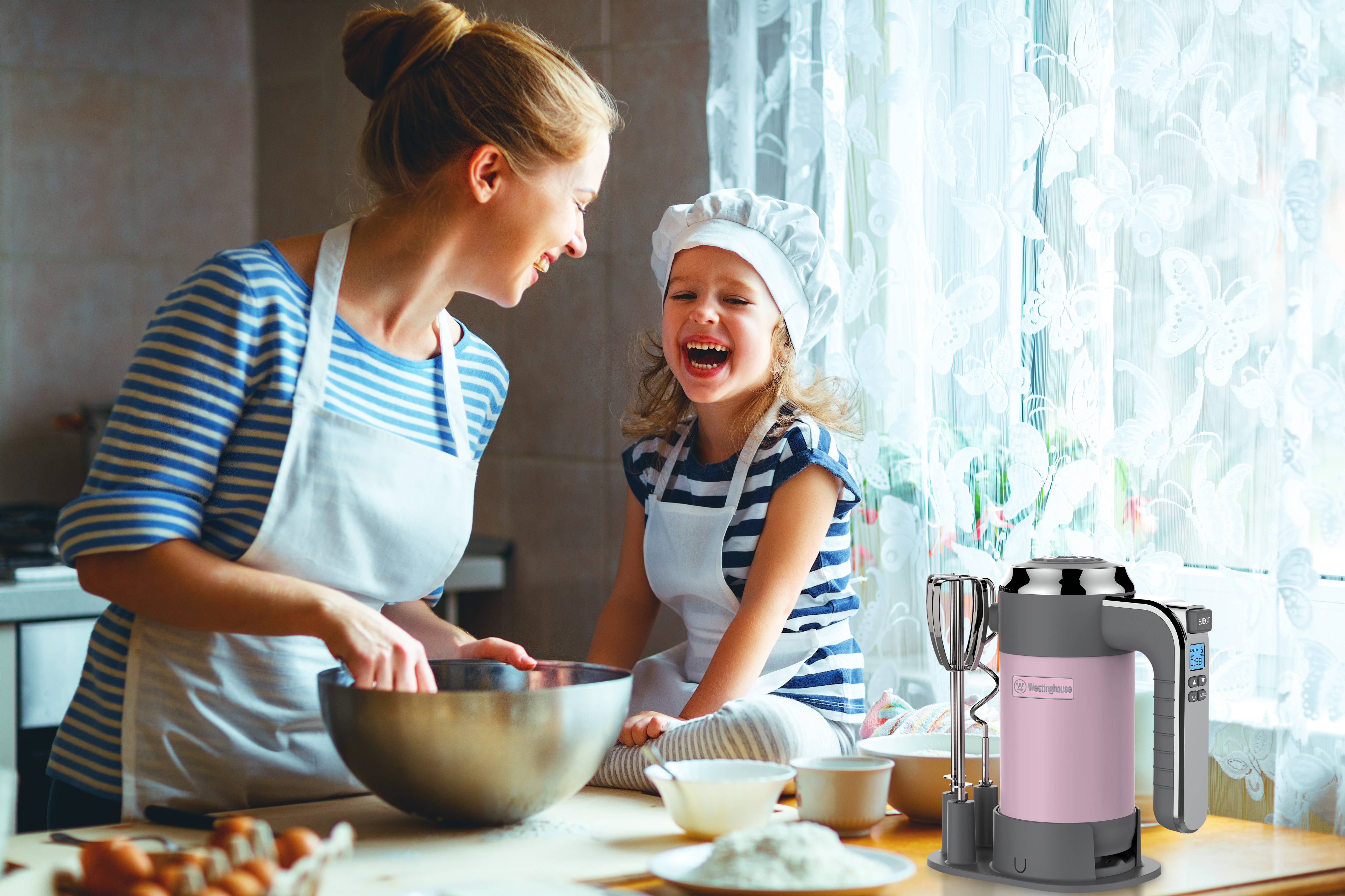 Westinghouse - Wholesale Kitchen Appliance - Westinghouse 5-Speed Hand Mixer with Base - Retro Series15