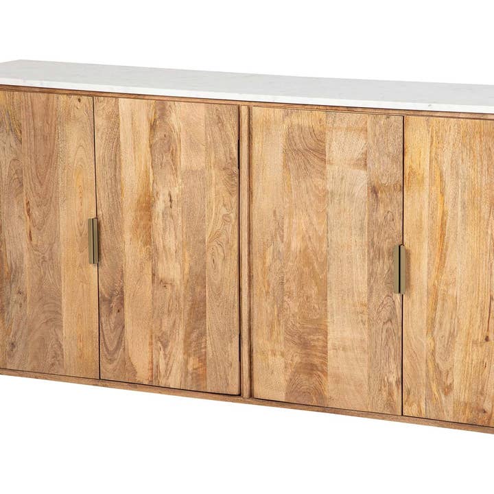 Dressoir mangohout marmer Felo 180x40x80 cm voor wholesale door Ethan Chloe - GARPE GROUP - GARCIA PÉREZ Y CÍA S.L.