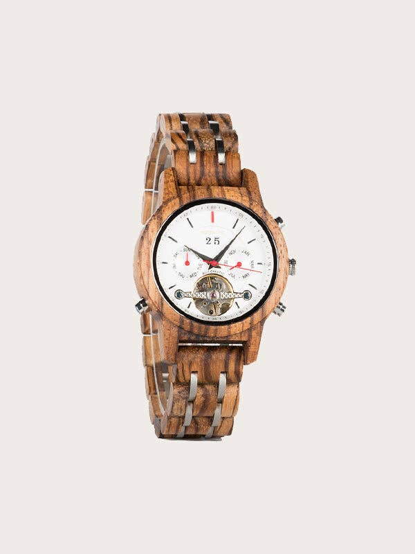 Woman Mechanical Wooden Watch - Plane for wholesale by Wood&Chic