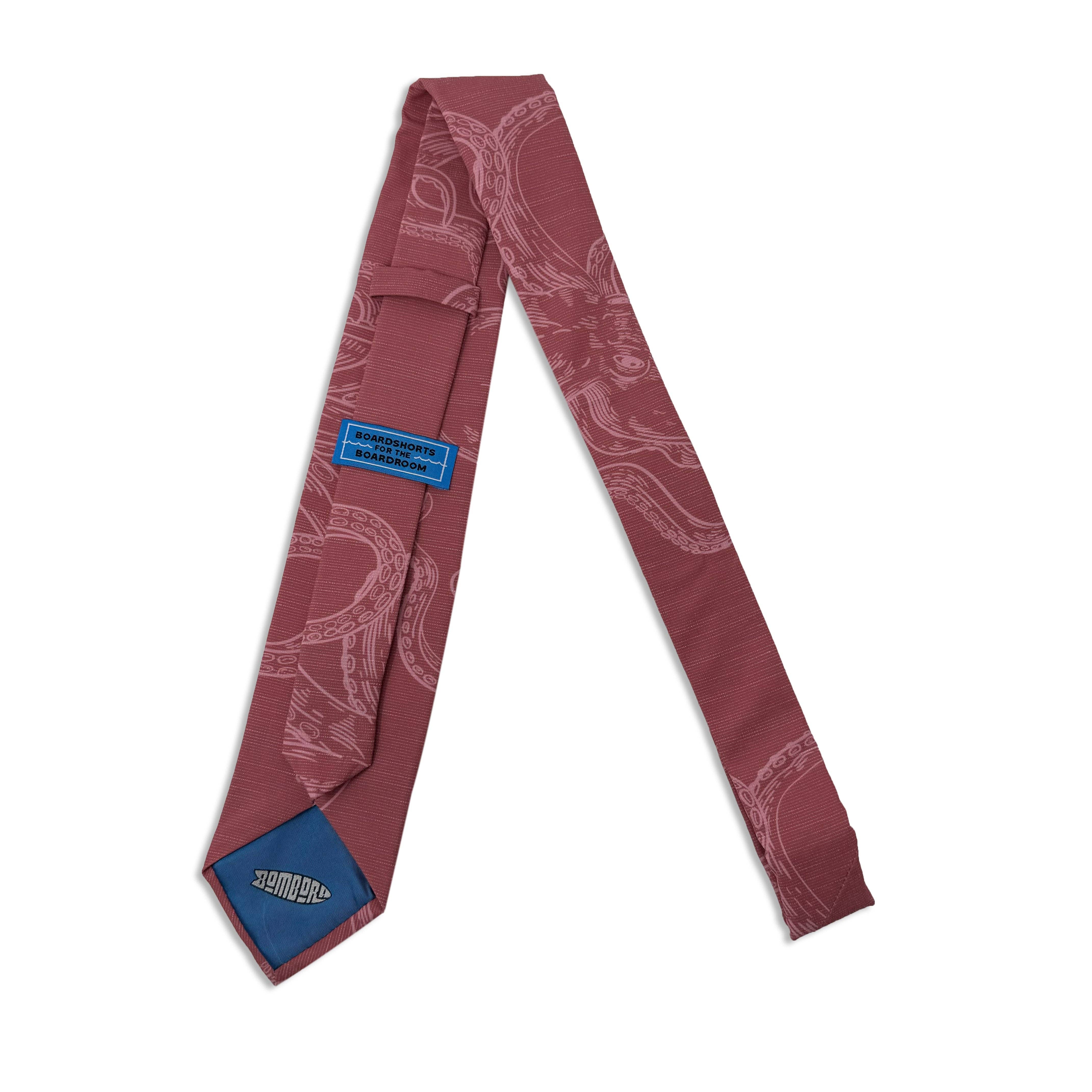 Bombora Ties - Wholesale Necktie - Men's - Sea Creature (red)2
