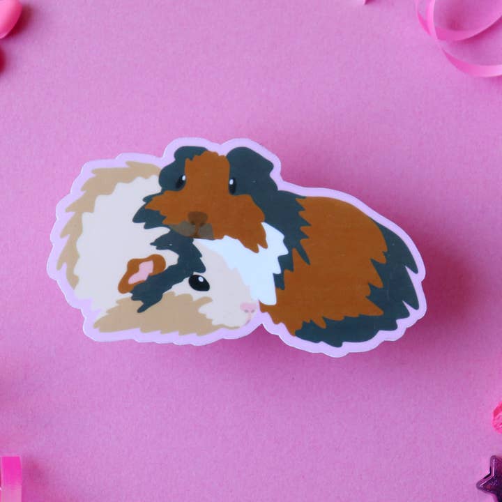 Sticker Hardly Know Her - Wholesale Sticker - Cuddling Guinea Pigs Waterproof Vinyl Sticker2