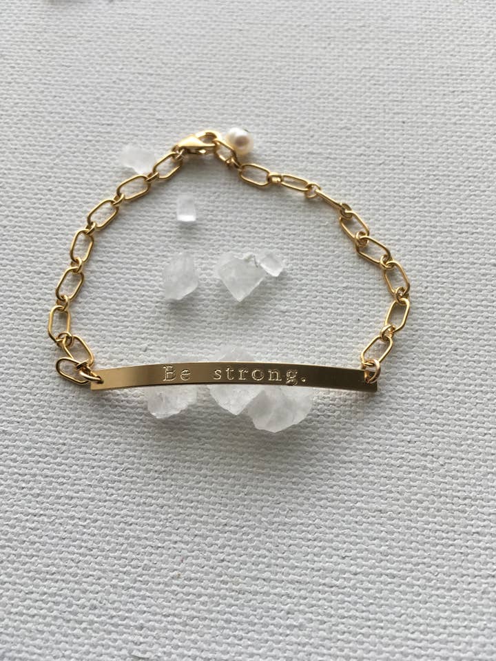 “Be Strong” Adjustable Bracelet: for wholesale by One Life Jewelry