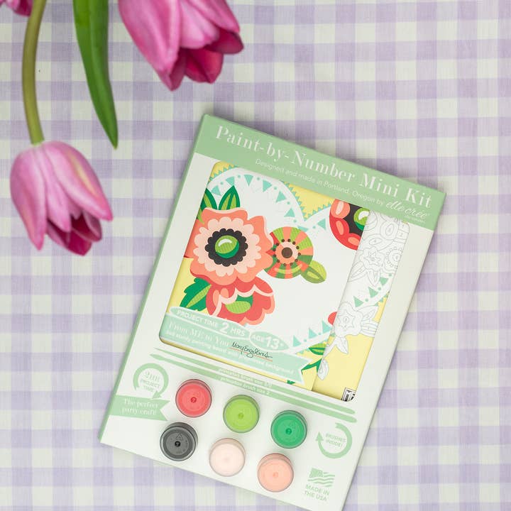 Elle Crée (She Creates) - Wholesale DIY Craft Kit - From ME to You Mary Engelbreit MINI Paint-by-Number Kit