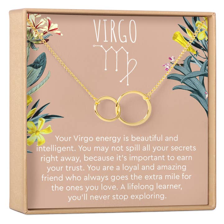 Virgo Zodiac Gift Necklace, Multiple Styles for wholesale by Dear Ava