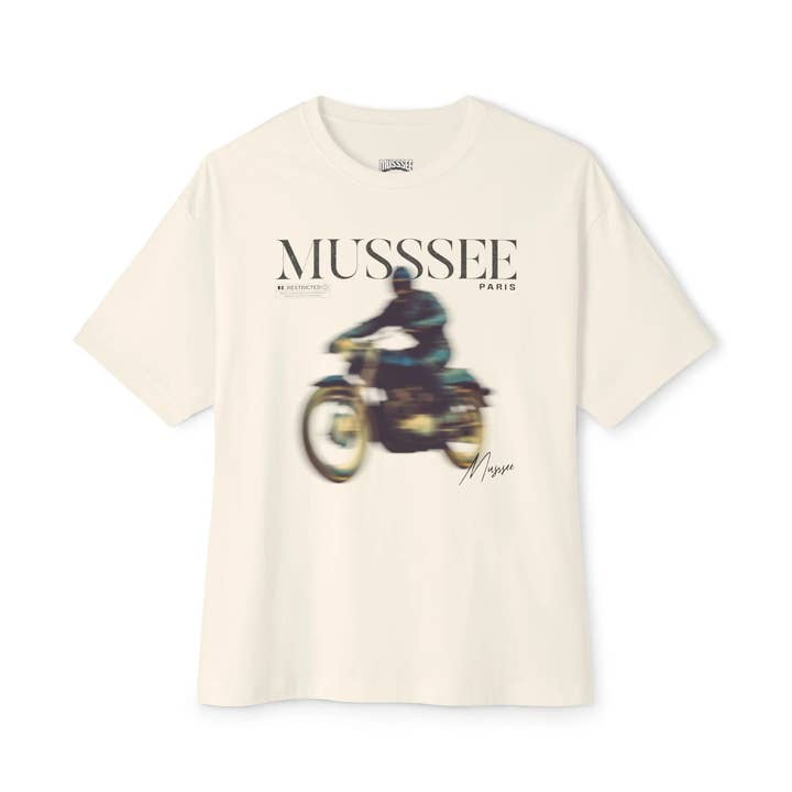 T-shirt graphique rétro moto pour la vente par MUSSSEE