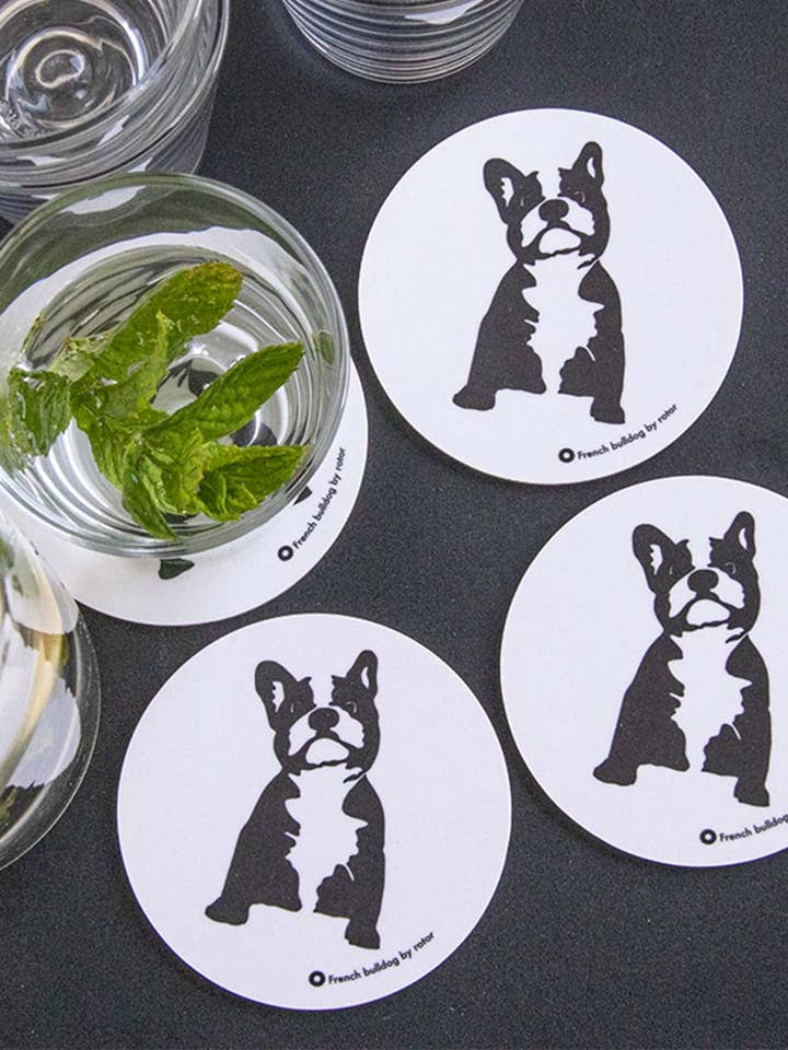 Sottobicchieri «Buster», confezione da 4 per la vendita all'ingrosso da parte di Rotordesign AB