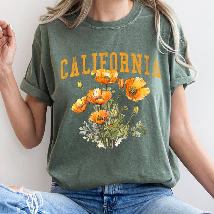 Refinery Number One LLC - Wholesale T-Shirt (Graphic) - Women's - California State Flower T-shirt