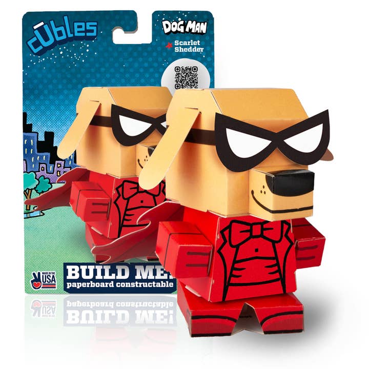 Dog Man | Scarlett Shedder Cuble for wholesale by Cubles | Paperboard Character Kits