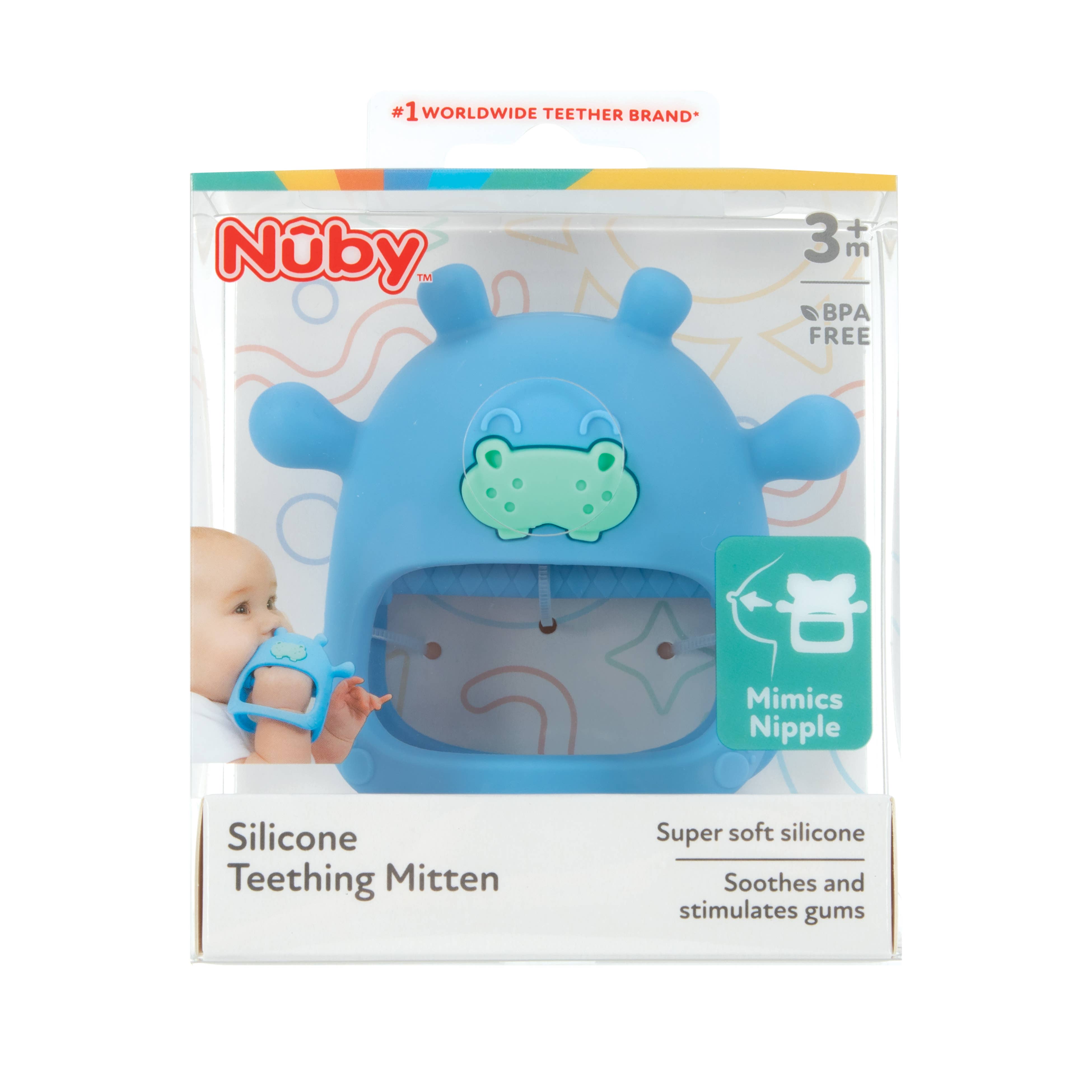 Nuby - Wholesale Teether (Not Clip-On) - Baby - Silicone Wrist Grip Teething Mittens2