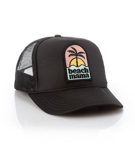 Local Beach – Großhandel Trucker-Cap – Damen – Beach Mama Patch Truckerhut3