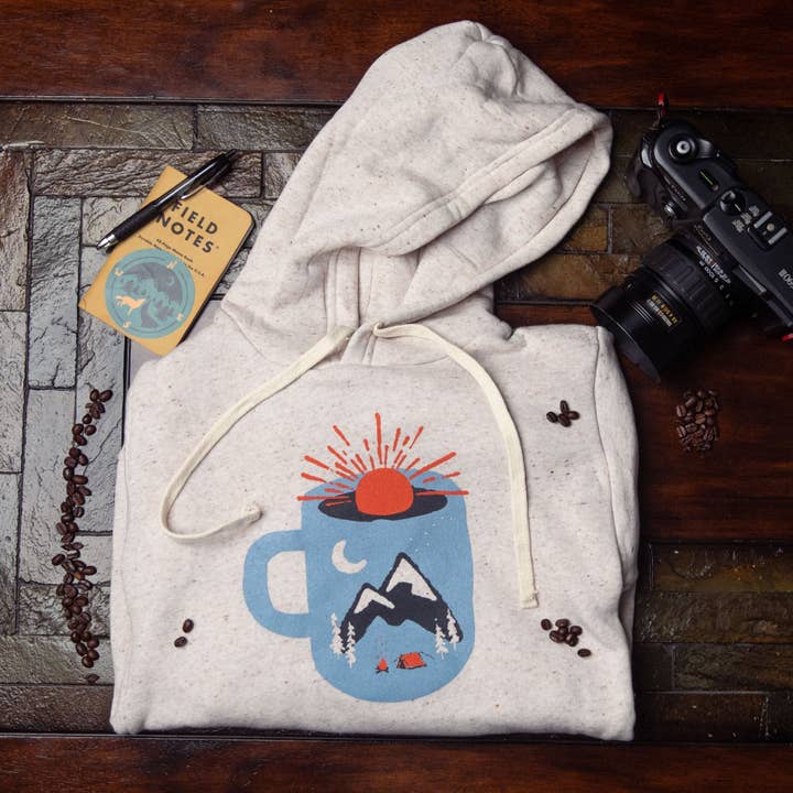 Mountain Morning Wake Up | Kaffehuvtröja för wholesale av Menottees