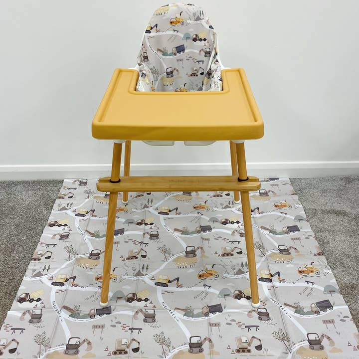 Bobbin and Bumble - Baby Changing Mats – wholesale Mat – Kids & baby – Children’s Splash Mat | Digger Land Print | Wipeable7