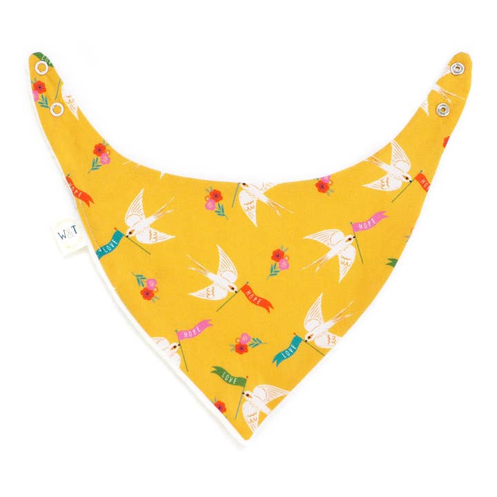 Hope and Love Bandana Bib for wholesale by The Wild and the Tame