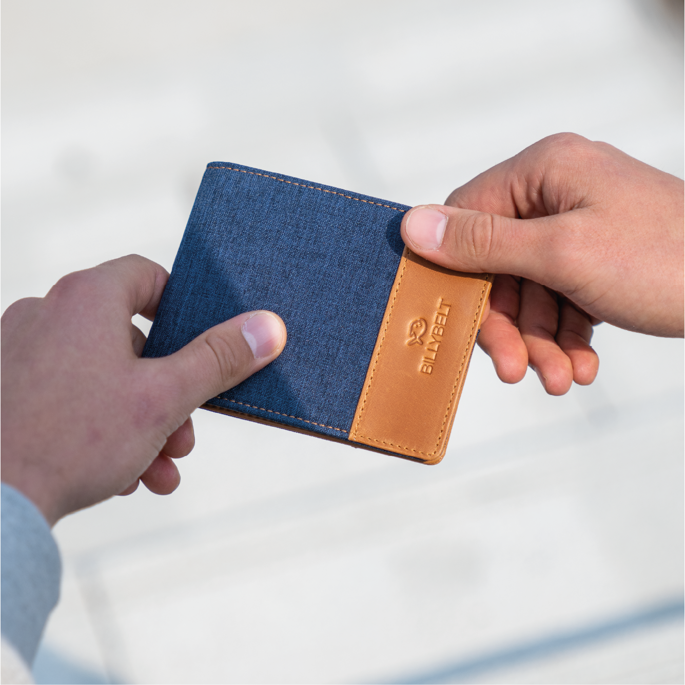 BILLYBELT - Wholesale Wallet - Men's - Blue Leather Wallet2